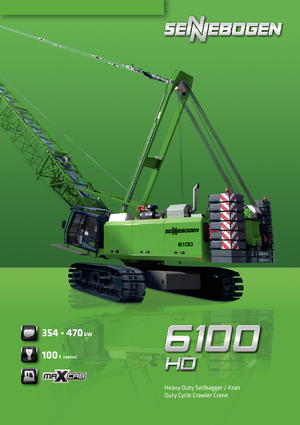 Pásové jeřáby s příhradovým výložníkem Sennebogen 6100 HD-B