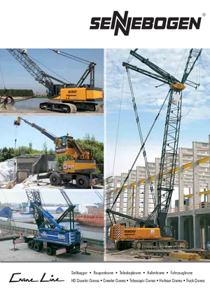Pásové jeřáby s příhradovým výložníkem Sennebogen 6130 HD