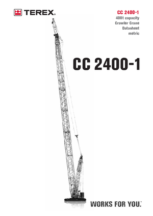Pásové jeřáby s příhradovým výložníkem Terex-Demag CC 2400-1