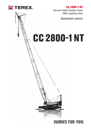Pásové jeřáby s příhradovým výložníkem Terex-Demag CC 2800-1 NT