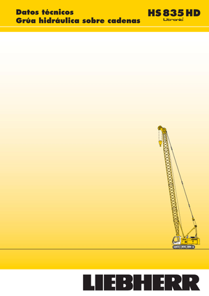 Pásové jeřáby s příhradovým výložníkem Liebherr HS 835 HD Litr.