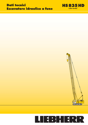 Pásové jeřáby s příhradovým výložníkem Liebherr HS 835 HD Litr.