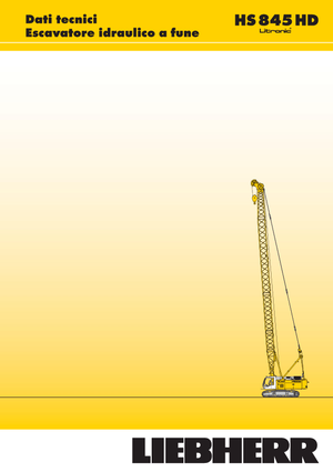 Pásové jeřáby s příhradovým výložníkem Liebherr HS 845 HD Litr.