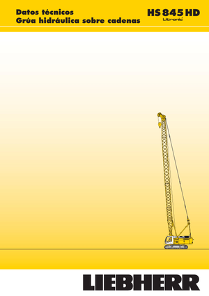 Pásové jeřáby s příhradovým výložníkem Liebherr HS 845 HD Litr.