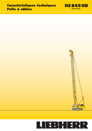 Pásové jeřáby s příhradovým výložníkem Liebherr HS 845 HD Litr.