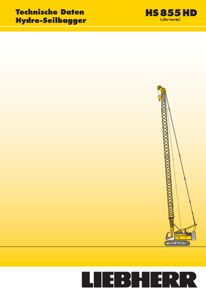 Pásové jeřáby s příhradovým výložníkem Liebherr HS 855 HD Litr.