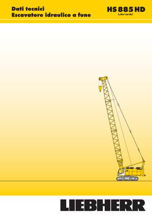 Pásové jeřáby s příhradovým výložníkem Liebherr HS 885 HD Litr.