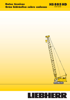 Pásové jeřáby s příhradovým výložníkem Liebherr HS 885 HD Litr.