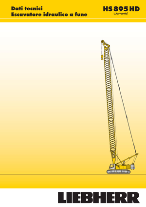 Pásové jeřáby s příhradovým výložníkem Liebherr HS 895 HD