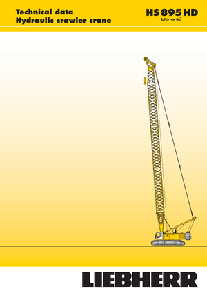 Pásové jeřáby s příhradovým výložníkem Liebherr HS 895 HD