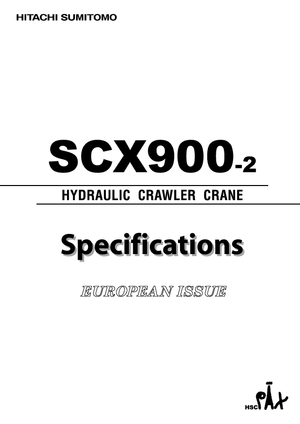 Pásové jeřáby s příhradovým výložníkem Hitachi Sumitomo SCX 900-2