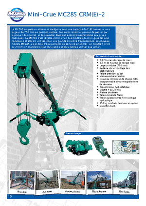 Pásové jeřáby s teleskopickým výložníkem Maeda MC 285 CRME- 2