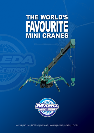 Pásové jeřáby s teleskopickým výložníkem Maeda MC 405 CRME