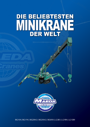 Pásové jeřáby s teleskopickým výložníkem Maeda MC 405 CRME