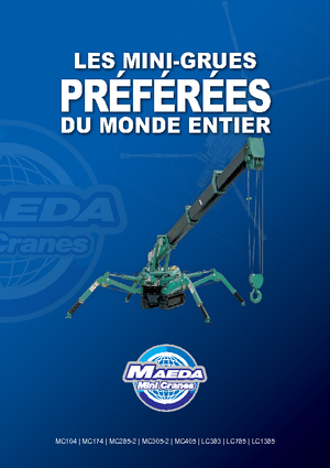 Pásové jeřáby s teleskopickým výložníkem Maeda MC 405 CRME