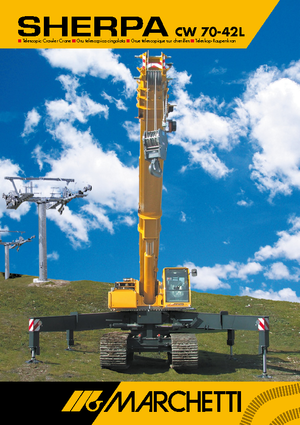 Pásové jeřáby s teleskopickým výložníkem Marchetti Sherpa 70.42 L