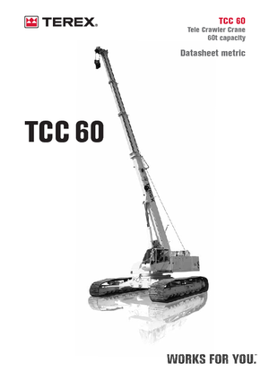 Pásové jeřáby s teleskopickým výložníkem Terex Bendini TCC 60