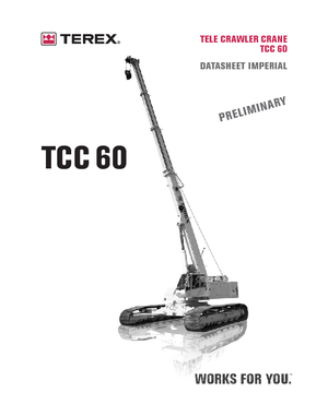 Pásové jeřáby s teleskopickým výložníkem Terex Bendini TCC 60