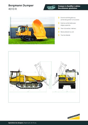 Pásové dumpery Bergmann 4010R