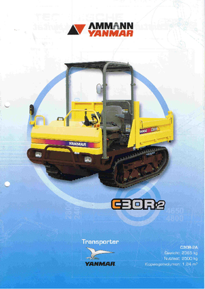 Pásové dumpery Yanmar C 30 R 2 B