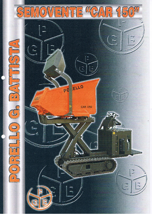 Pásové dumpery Porello Car 150