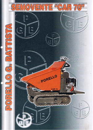 Pásové dumpery Porello Car 70