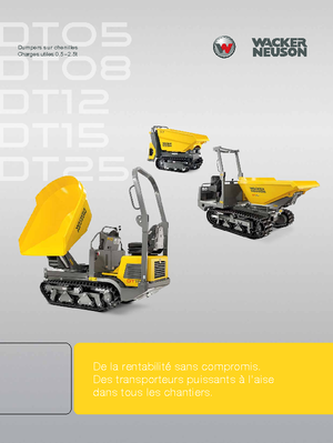 Pásové dumpery Wacker Neuson DT08