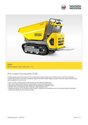 Pásové dumpery Wacker Neuson DT05