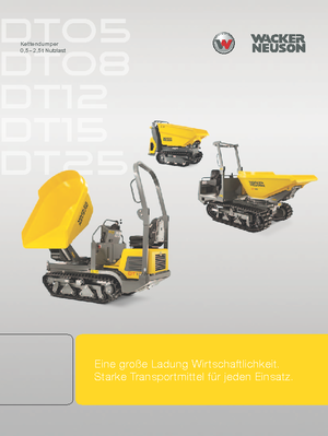 Pásové dumpery Wacker Neuson DT08