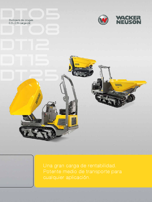 Pásové dumpery Wacker Neuson DT08