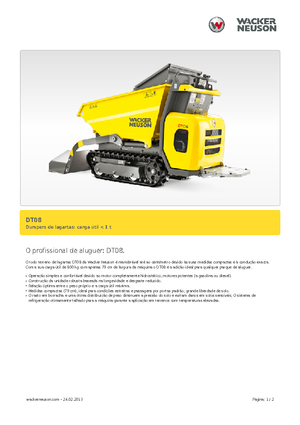 Pásové dumpery Wacker Neuson DT08