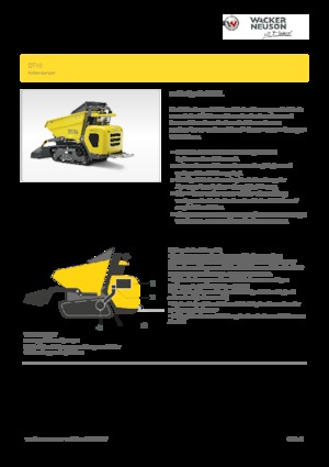 Pásové dumpery Wacker Neuson DT10