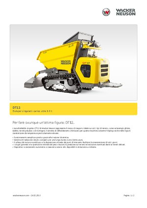 Pásové dumpery Wacker Neuson DT12