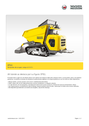 Pásové dumpery Wacker Neuson DT12