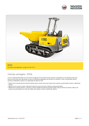 Pásové dumpery Wacker Neuson DT25