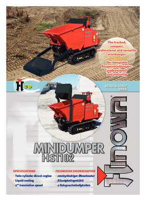 Pásové dumpery Hinowa HS1102