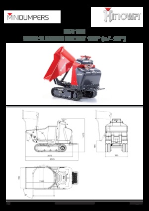 Pásové dumpery Hinowa HS1103