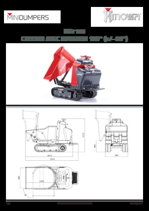 Pásové dumpery Hinowa HS1103