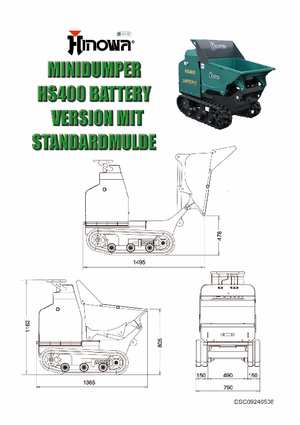 Pásové dumpery Hinowa HS400