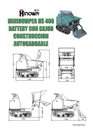 Pásové dumpery Hinowa HS400