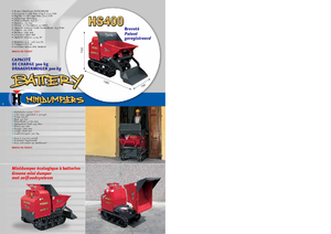 Pásové dumpery Hinowa HS400