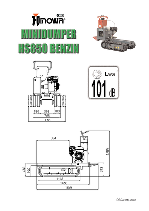 Pásové dumpery Hinowa HS850B