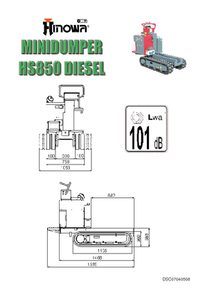 Pásové dumpery Hinowa HS 850 D