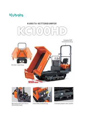 Pásové dumpery Kubota KC110HD