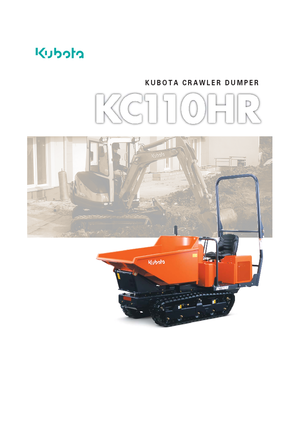 Pásové dumpery Kubota KC110HR