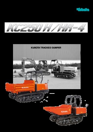 Pásové dumpery Kubota KC 250 H-4