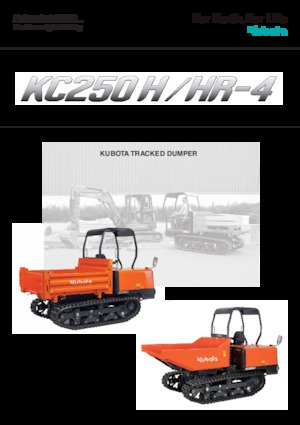 Pásové dumpery Kubota KC 250 H-4