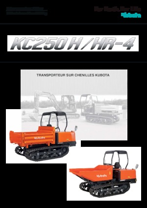Pásové dumpery Kubota KC 250 H-4