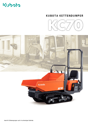 Pásové dumpery Kubota KC 70