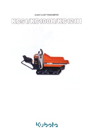 Pásové dumpery Kubota KC100H